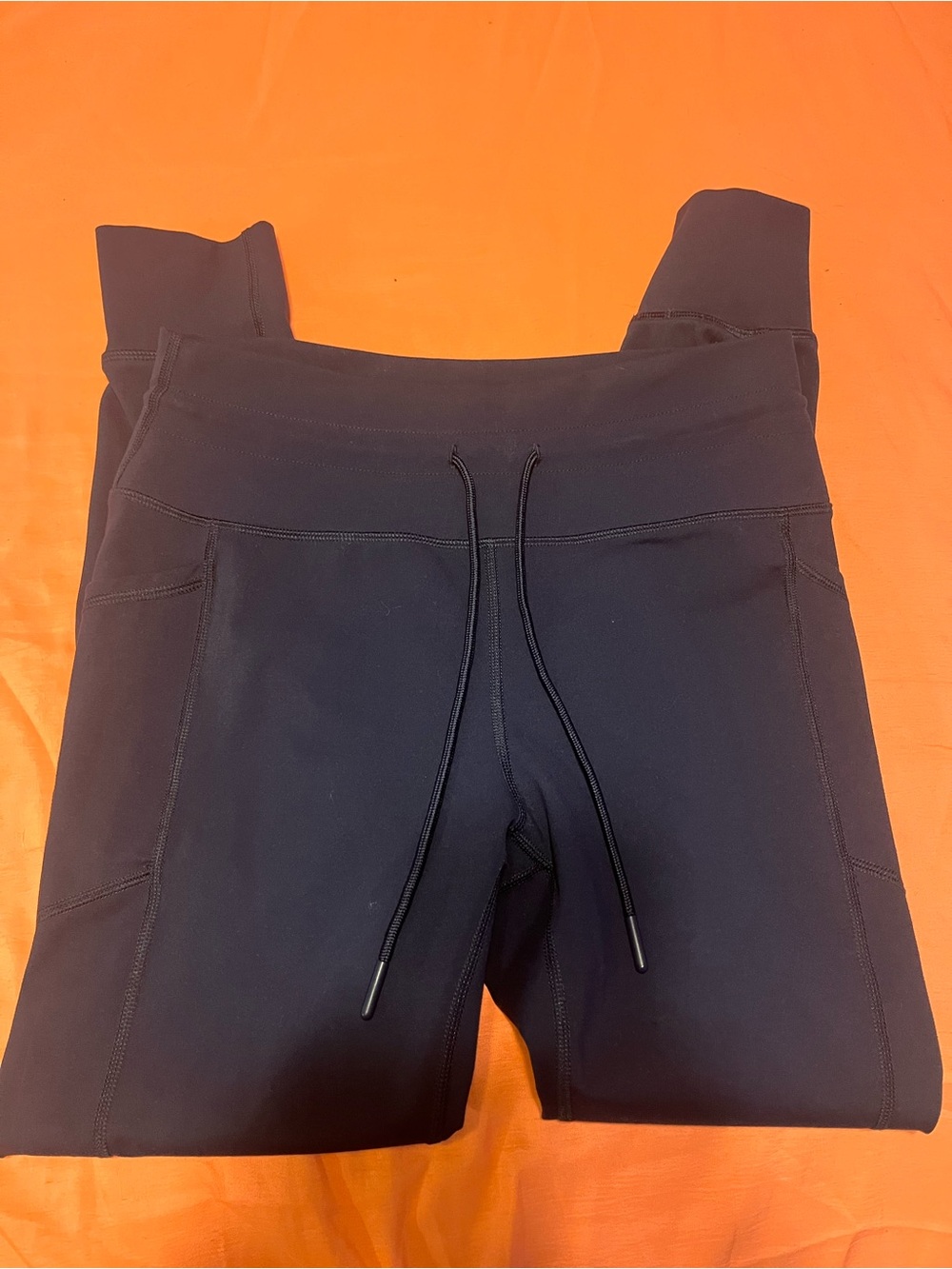 Spyder Navy Blue Active Leggings with Black Waistband